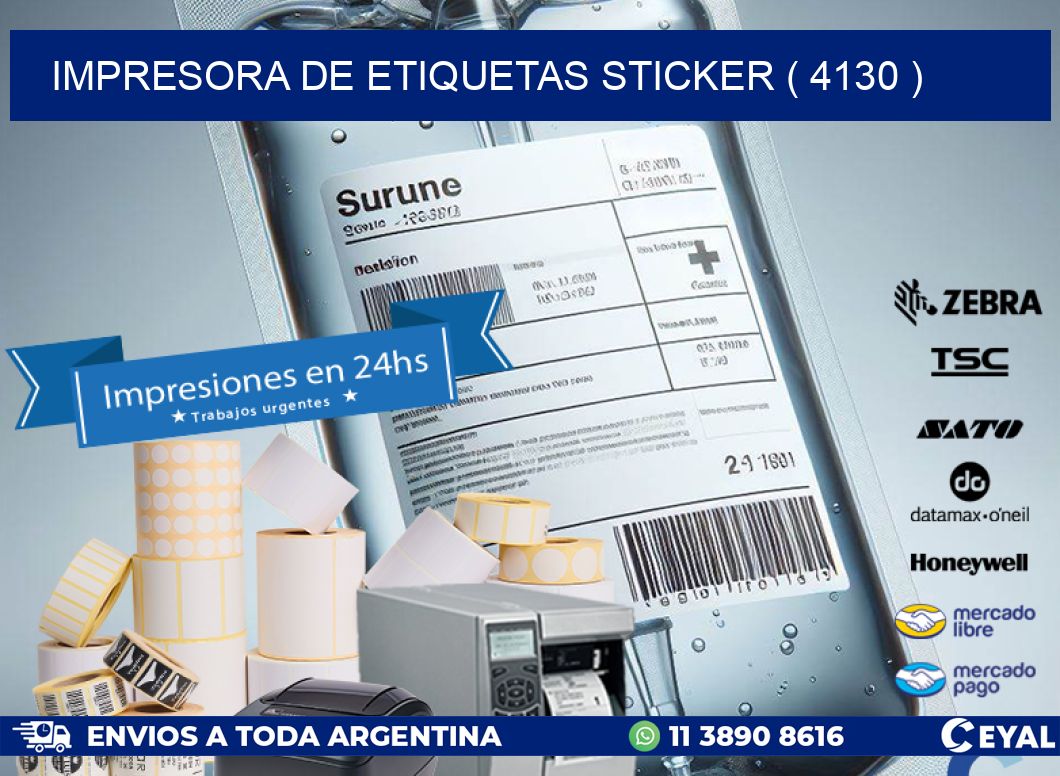 impresora de etiquetas sticker ( 4130 )