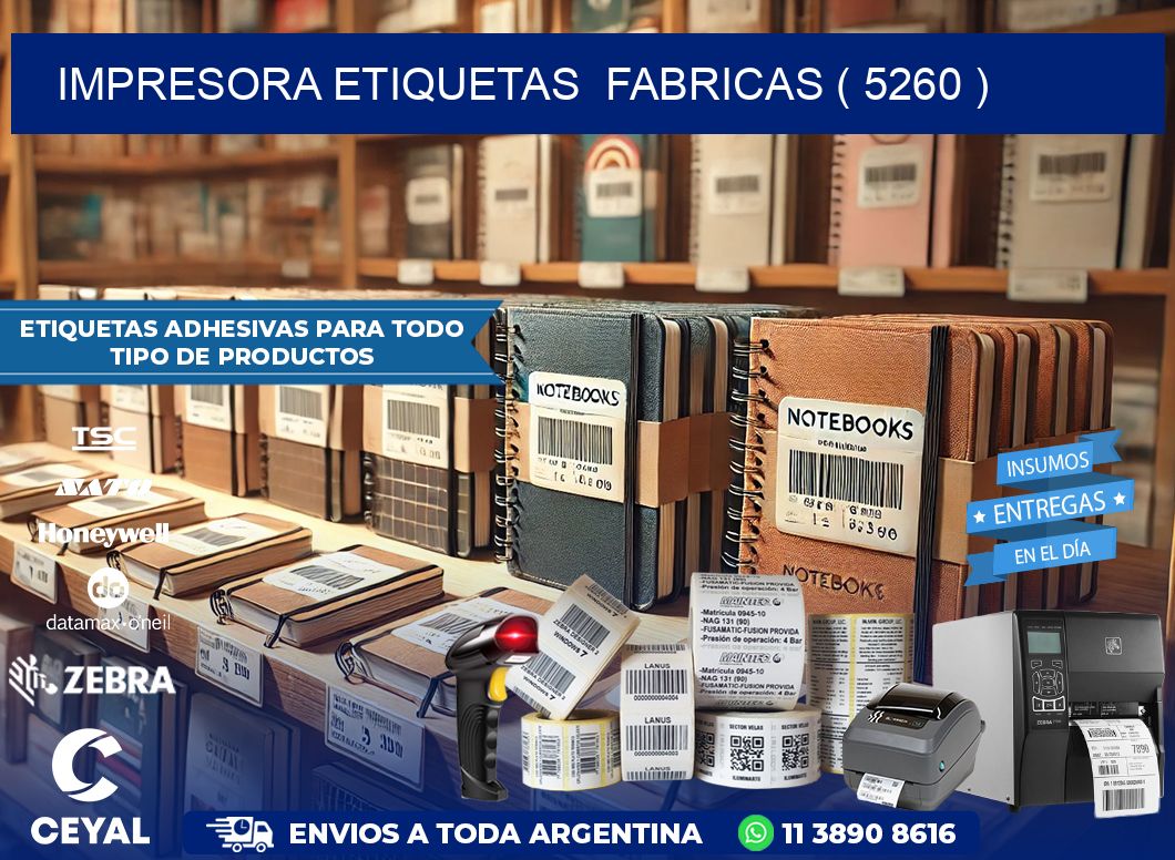 impresora etiquetas  fabricas ( 5260 )
