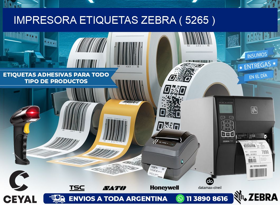 impresora etiquetas zebra ( 5265 )