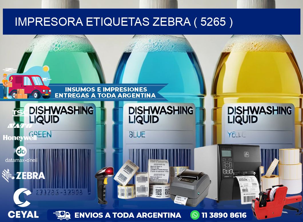 impresora etiquetas zebra ( 5265 )