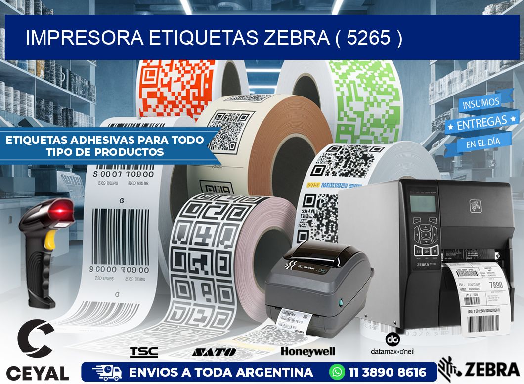 impresora etiquetas zebra ( 5265 )