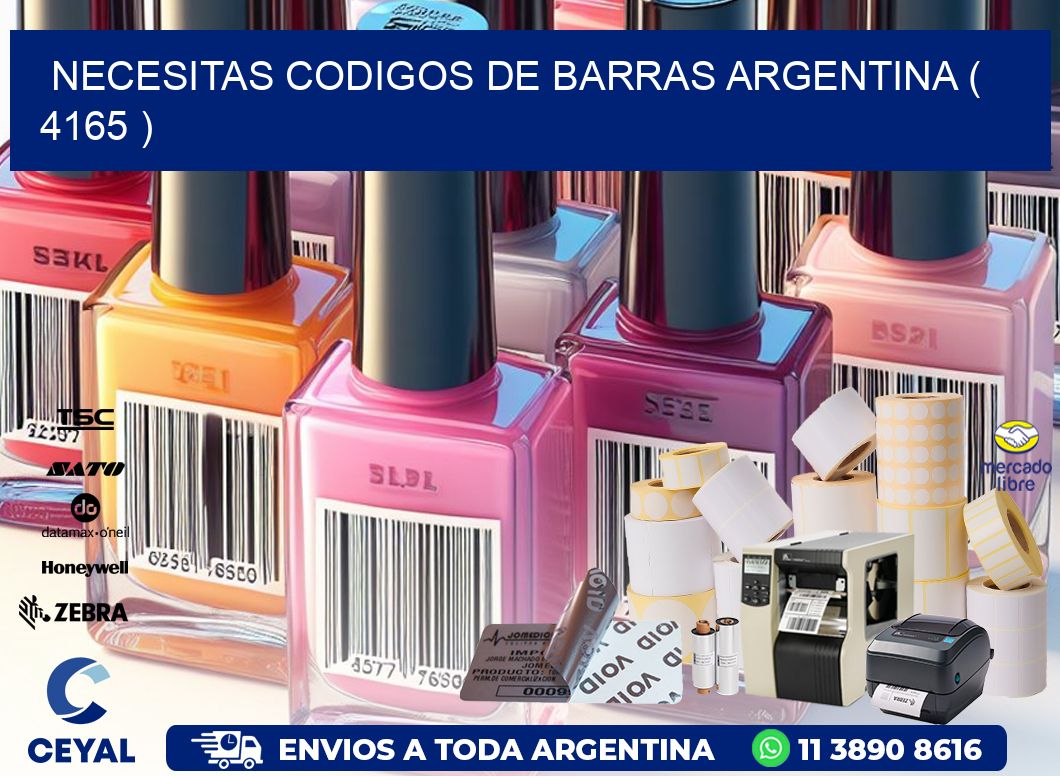 necesitas codigos de barras argentina ( 4165 )