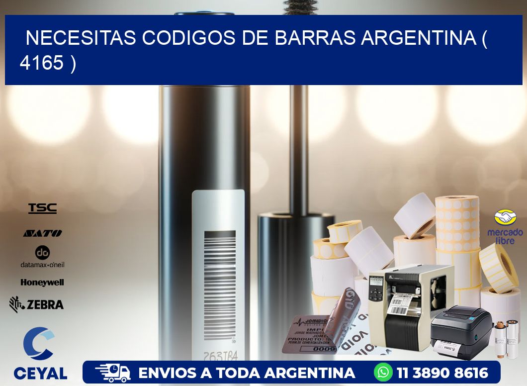 necesitas codigos de barras argentina ( 4165 )