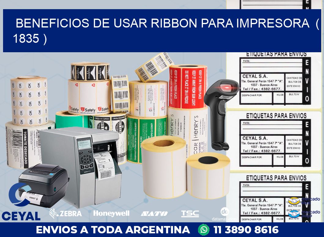 BENEFICIOS DE USAR RIBBON PARA IMPRESORA  ( 1835 )