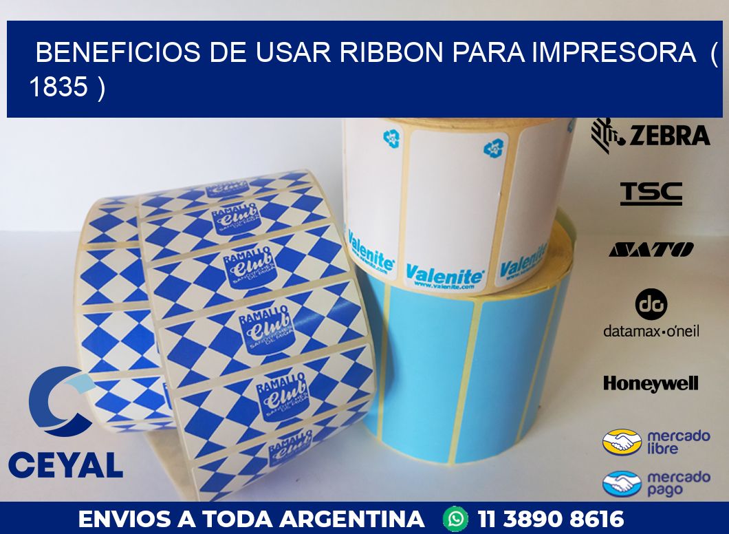 BENEFICIOS DE USAR RIBBON PARA IMPRESORA  ( 1835 )