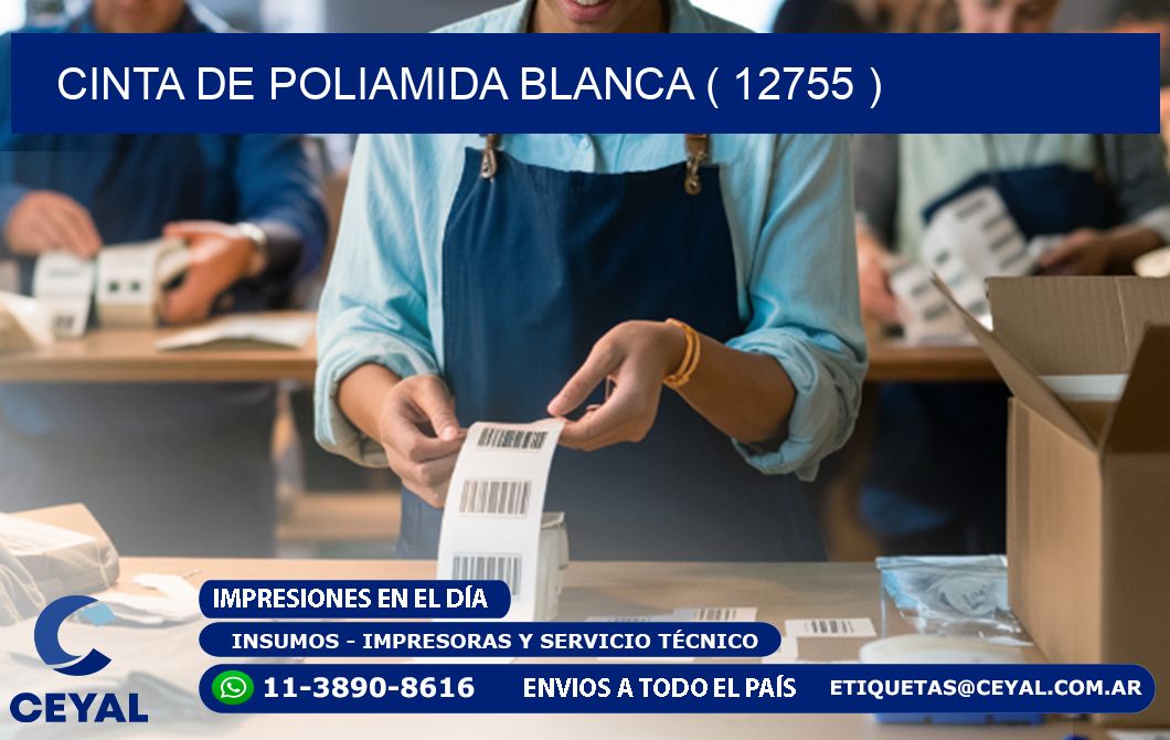 CINTA DE POLIAMIDA BLANCA ( 12755 )