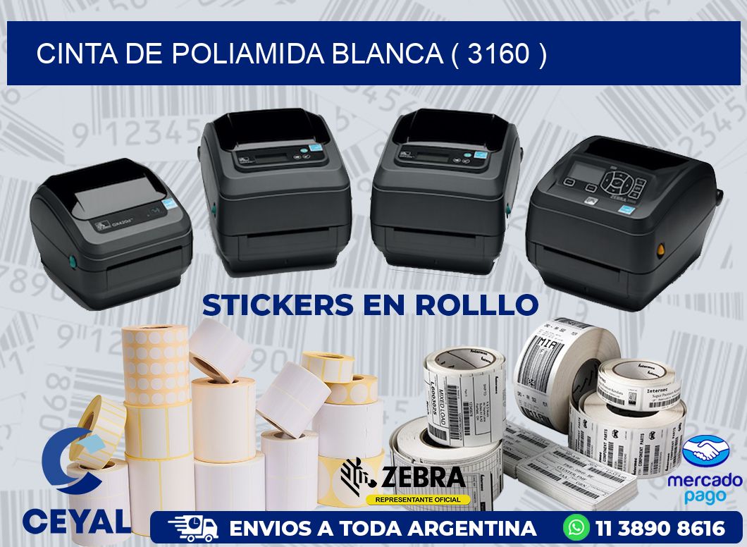 CINTA DE POLIAMIDA BLANCA ( 3160 )