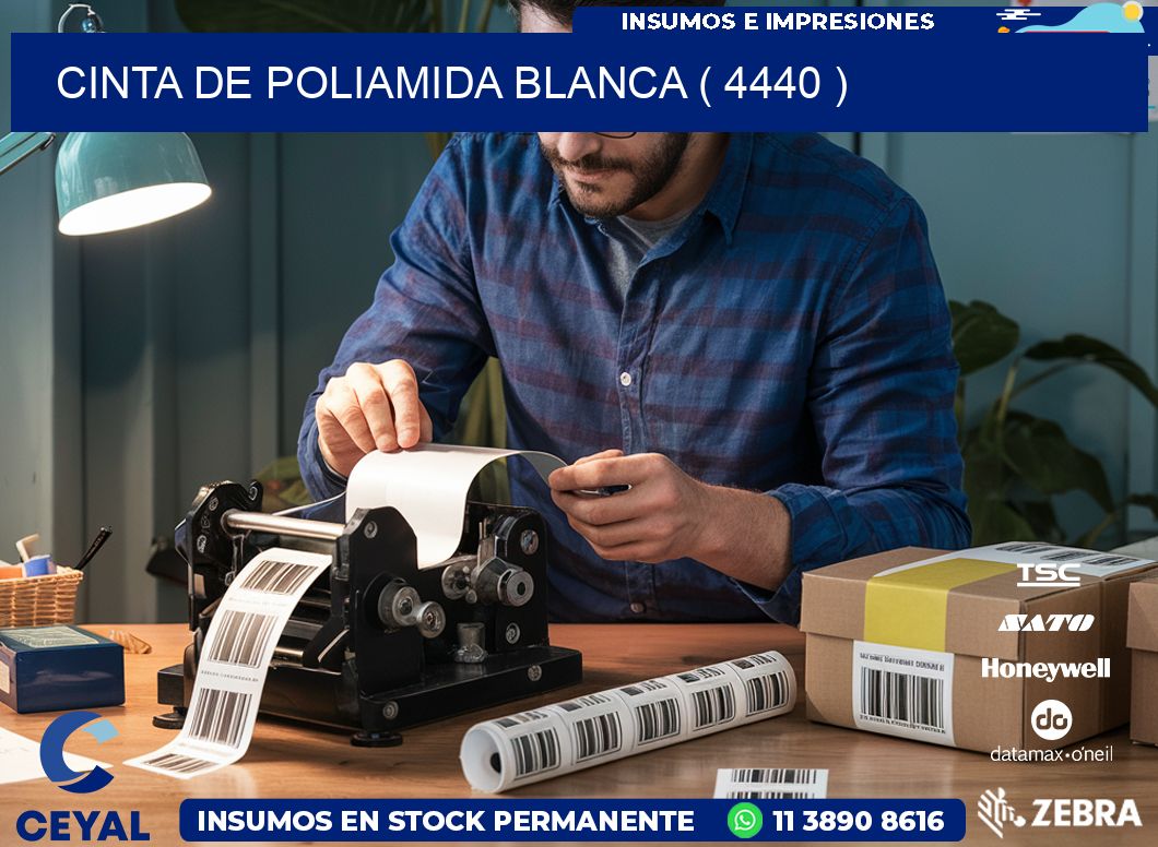 CINTA DE POLIAMIDA BLANCA ( 4440 )