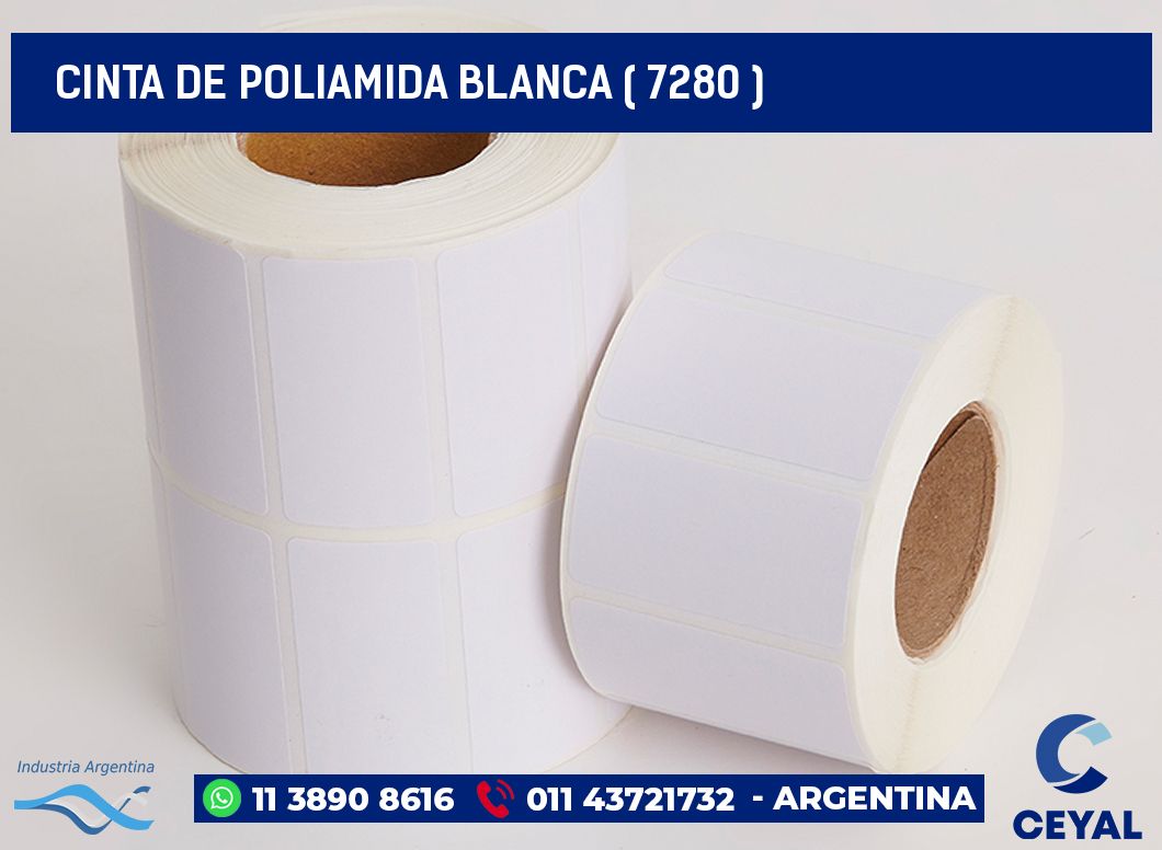CINTA DE POLIAMIDA BLANCA ( 7280 )