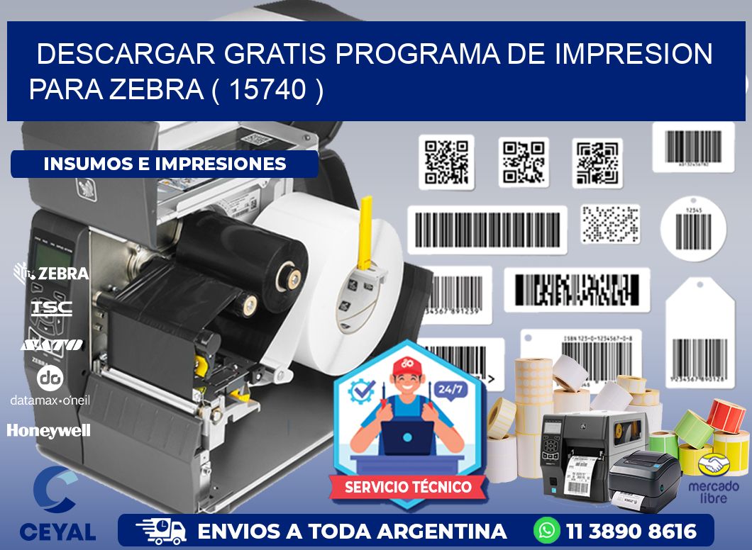 DESCARGAR GRATIS PROGRAMA DE IMPRESION PARA ZEBRA ( 15740 )