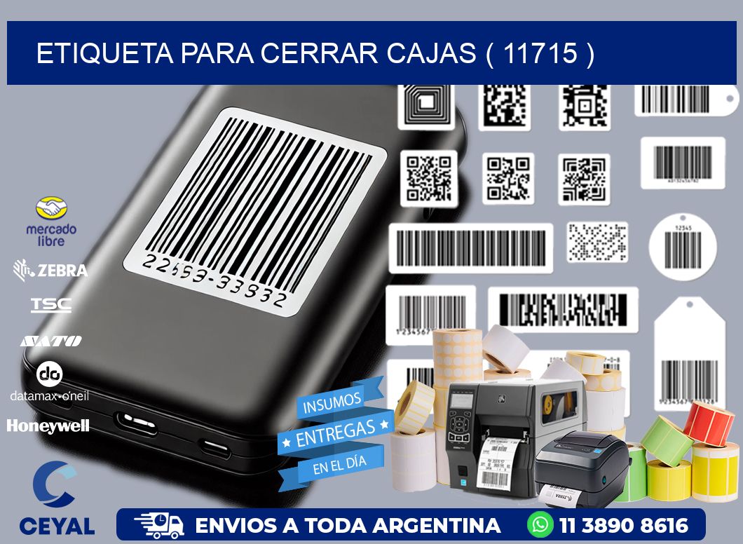ETIQUETA PARA CERRAR CAJAS ( 11715 )