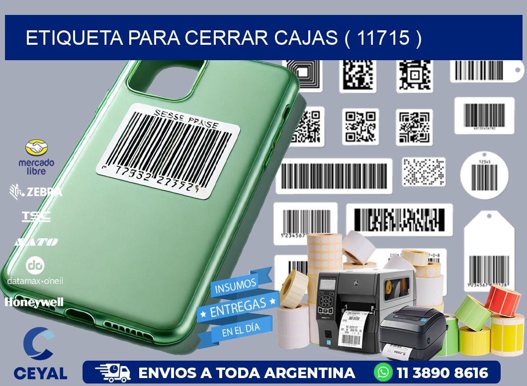 ETIQUETA PARA CERRAR CAJAS ( 11715 )
