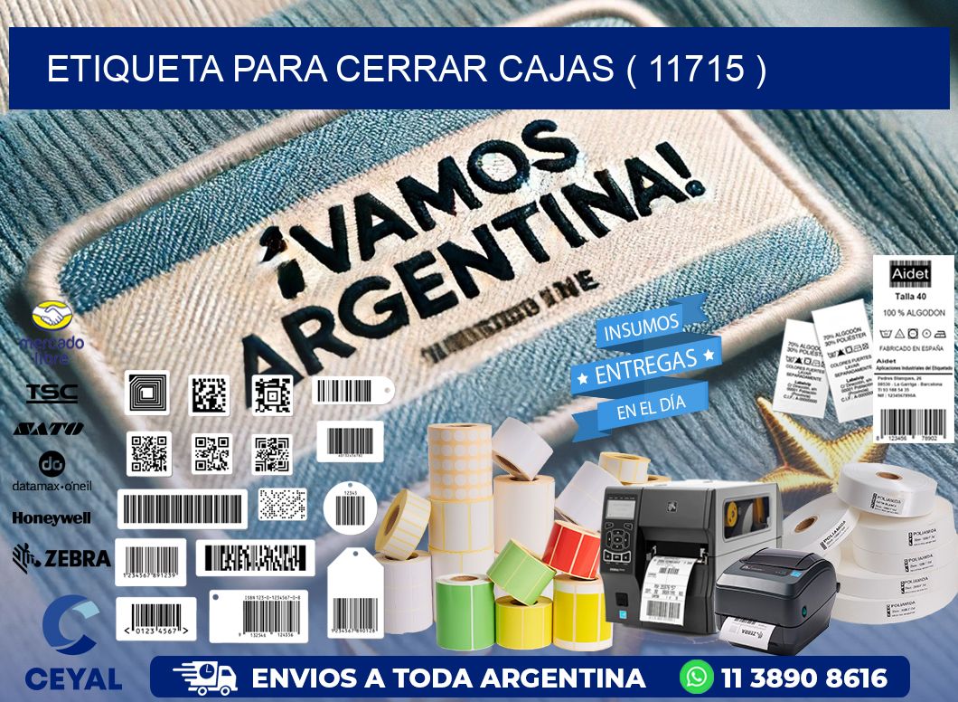 ETIQUETA PARA CERRAR CAJAS ( 11715 )