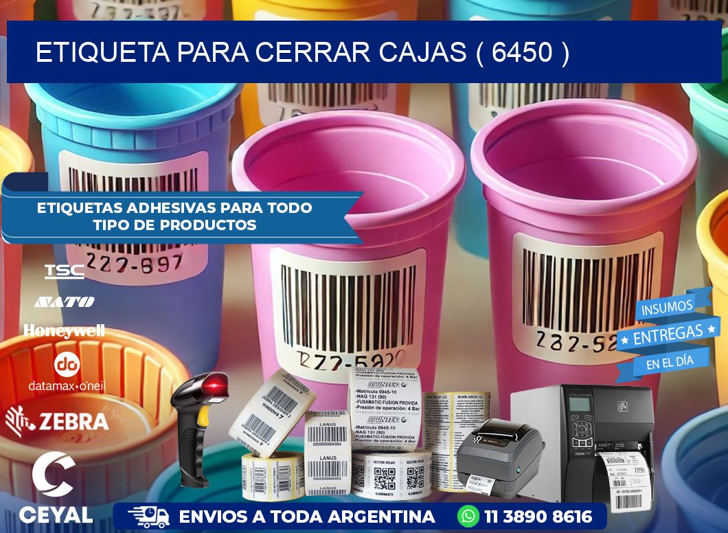 ETIQUETA PARA CERRAR CAJAS ( 6450 )