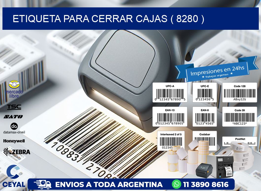 ETIQUETA PARA CERRAR CAJAS ( 8280 )