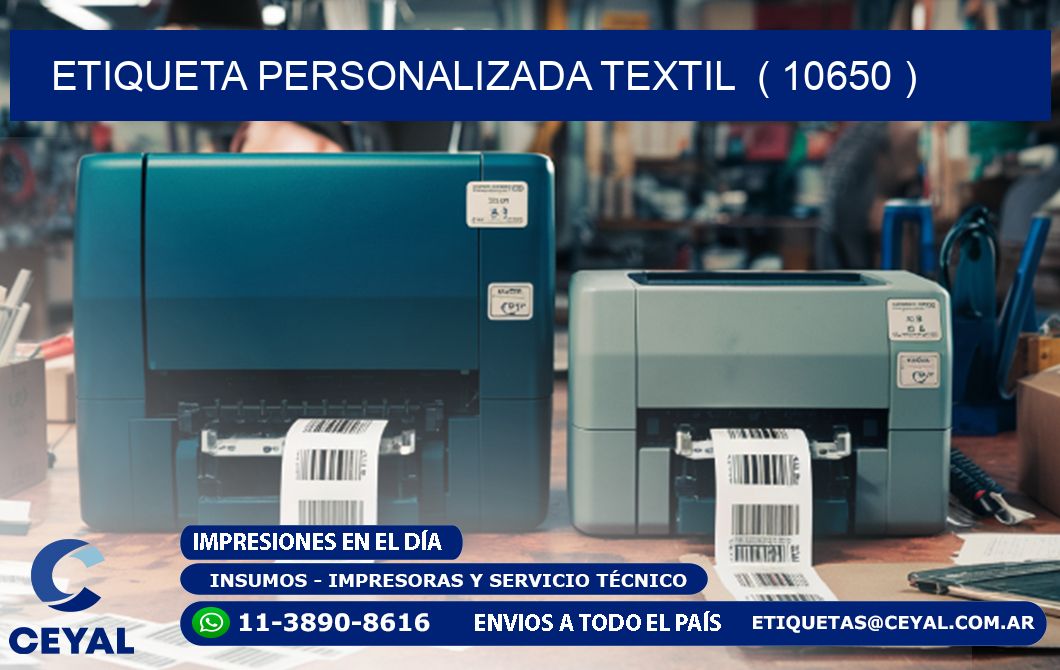 ETIQUETA PERSONALIZADA TEXTIL  ( 10650 )