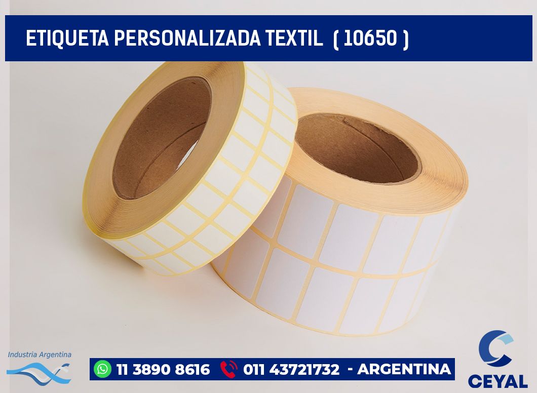 ETIQUETA PERSONALIZADA TEXTIL  ( 10650 )