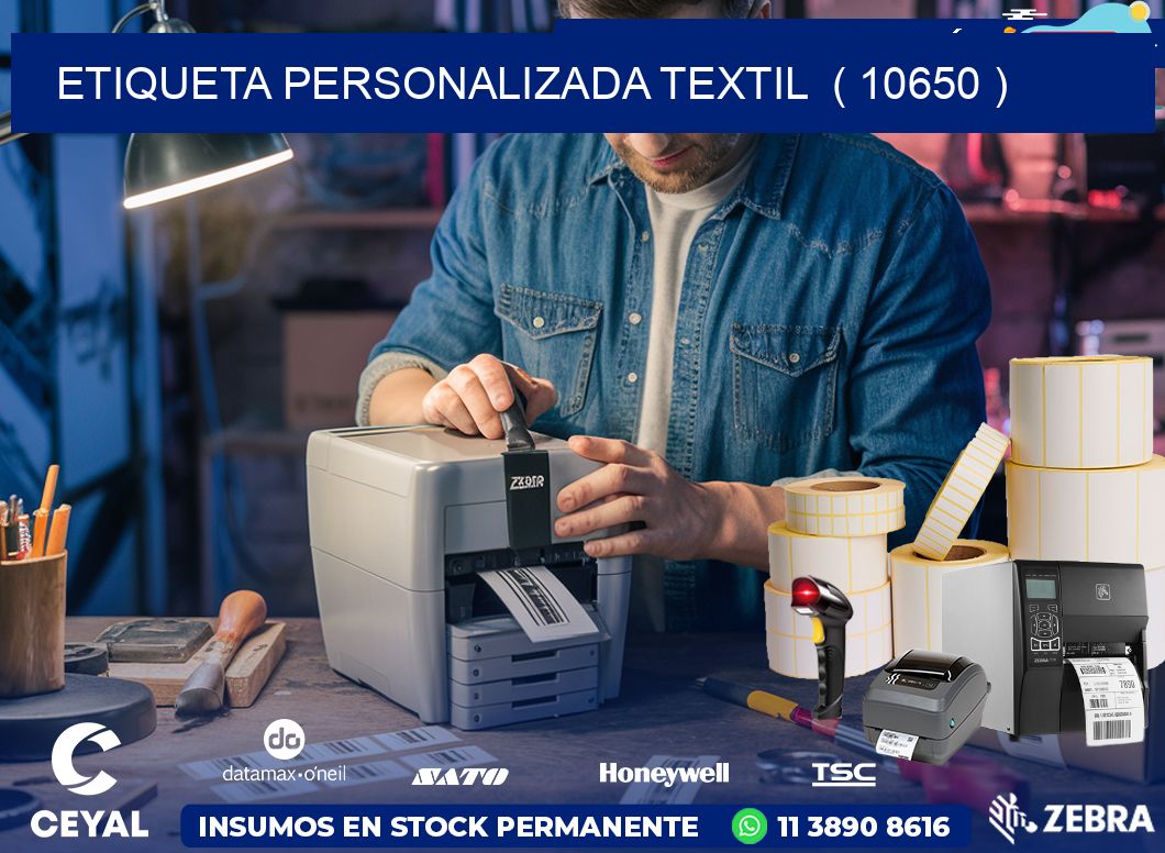 ETIQUETA PERSONALIZADA TEXTIL  ( 10650 )