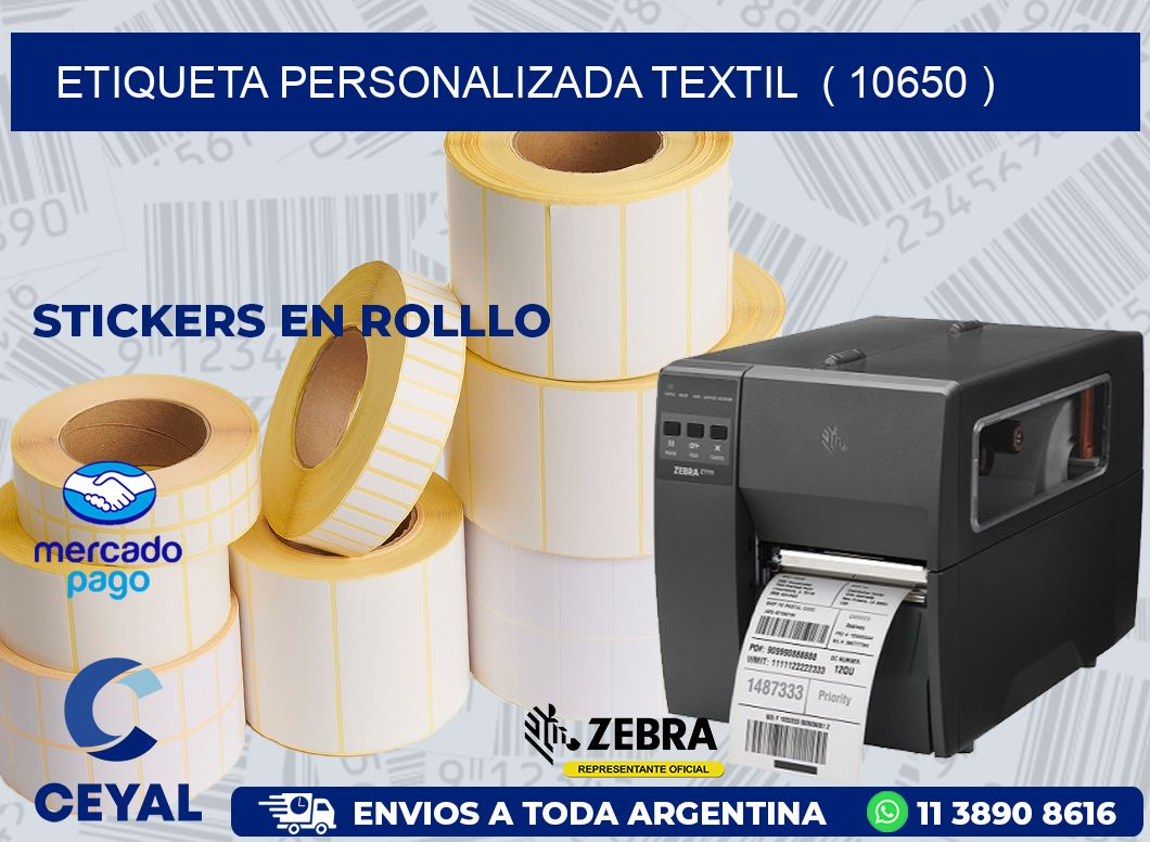 ETIQUETA PERSONALIZADA TEXTIL  ( 10650 )