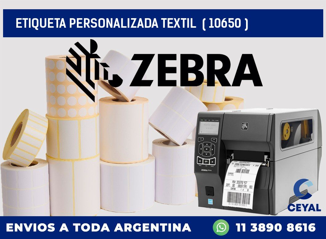 ETIQUETA PERSONALIZADA TEXTIL  ( 10650 )