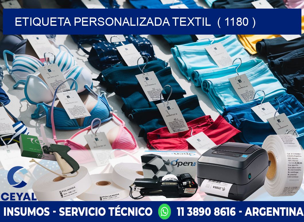 ETIQUETA PERSONALIZADA TEXTIL  ( 1180 )