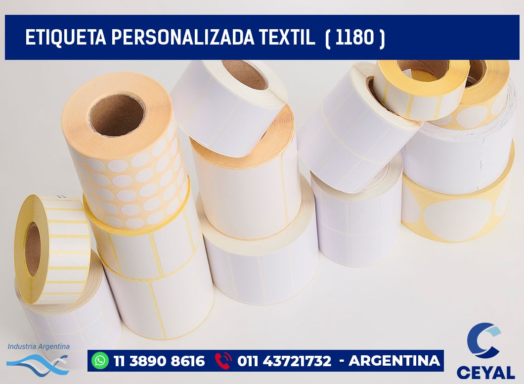ETIQUETA PERSONALIZADA TEXTIL  ( 1180 )