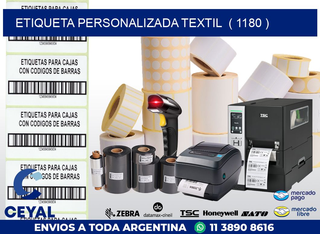 ETIQUETA PERSONALIZADA TEXTIL  ( 1180 )