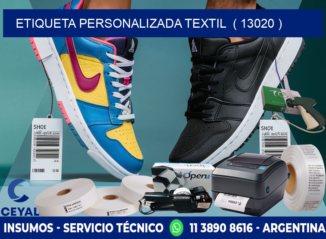 ETIQUETA PERSONALIZADA TEXTIL  ( 13020 )