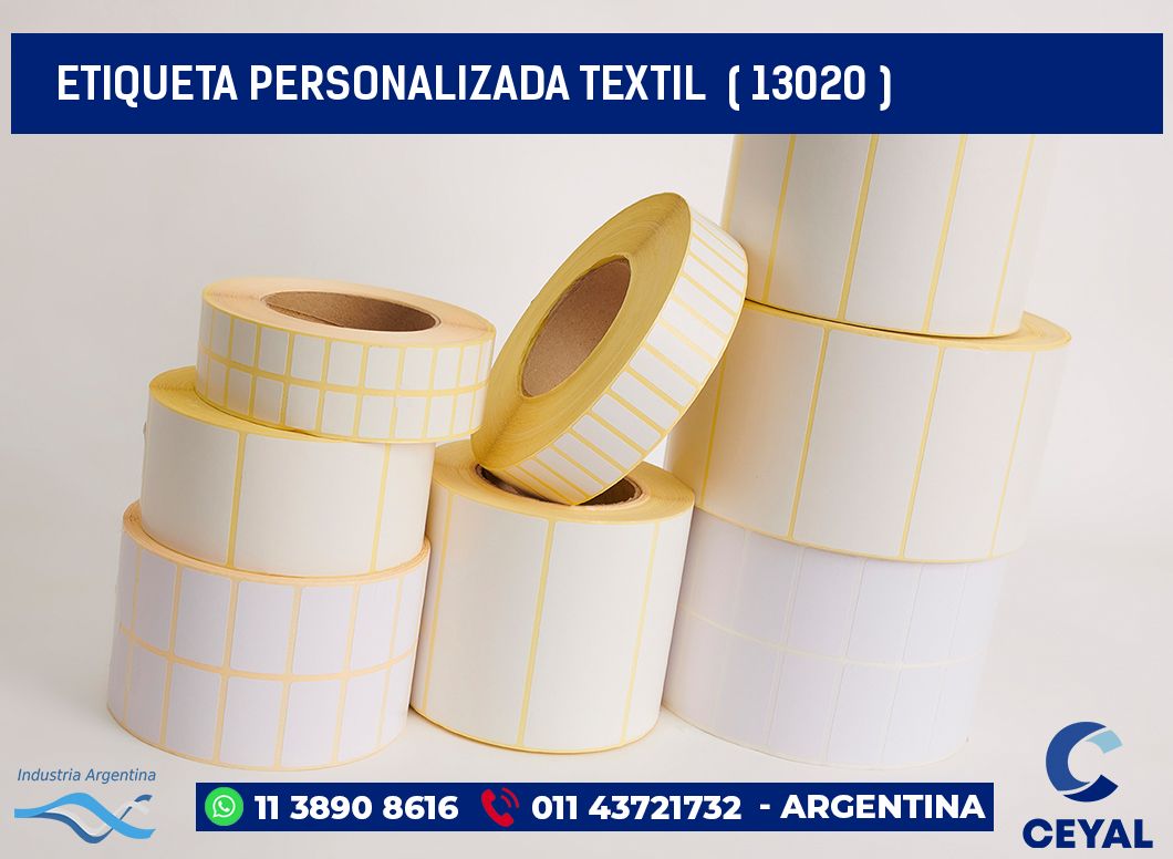 ETIQUETA PERSONALIZADA TEXTIL  ( 13020 )