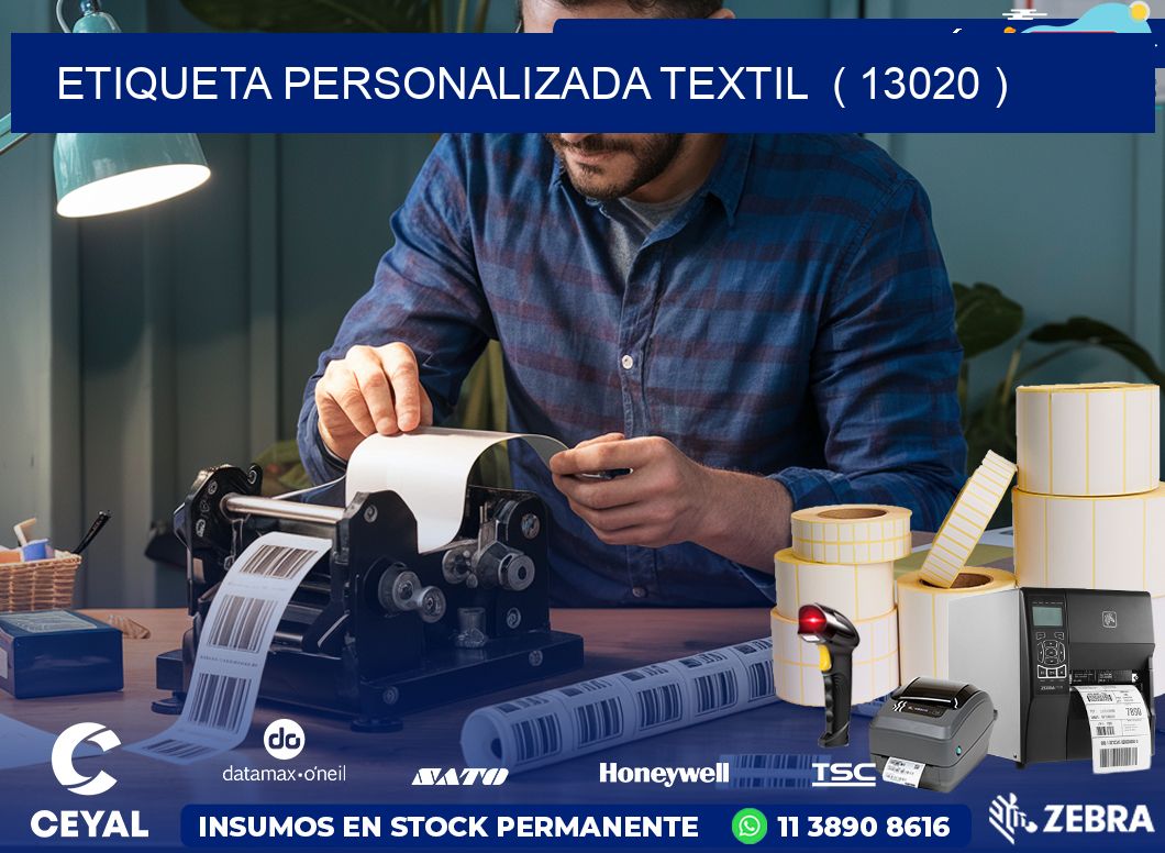 ETIQUETA PERSONALIZADA TEXTIL  ( 13020 )