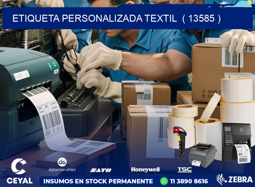 ETIQUETA PERSONALIZADA TEXTIL  ( 13585 )