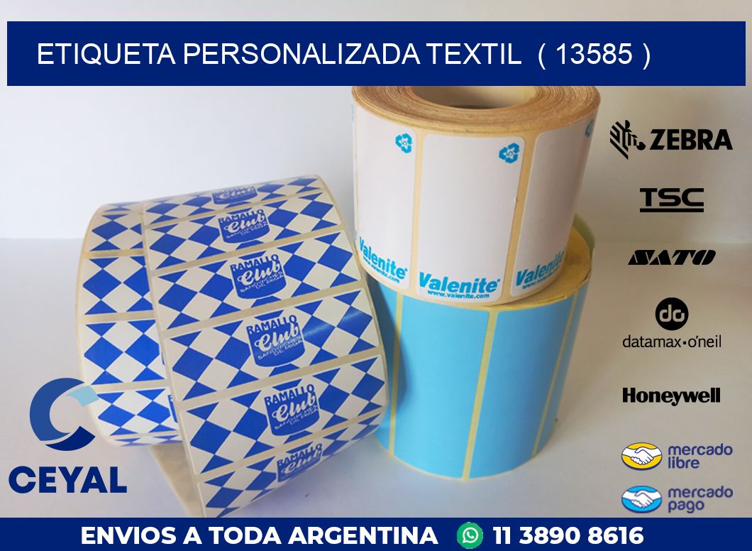 ETIQUETA PERSONALIZADA TEXTIL  ( 13585 )