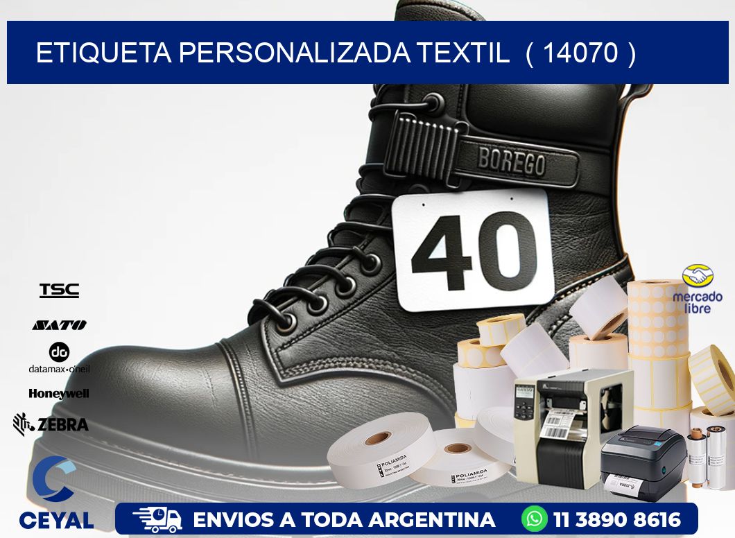 ETIQUETA PERSONALIZADA TEXTIL  ( 14070 )