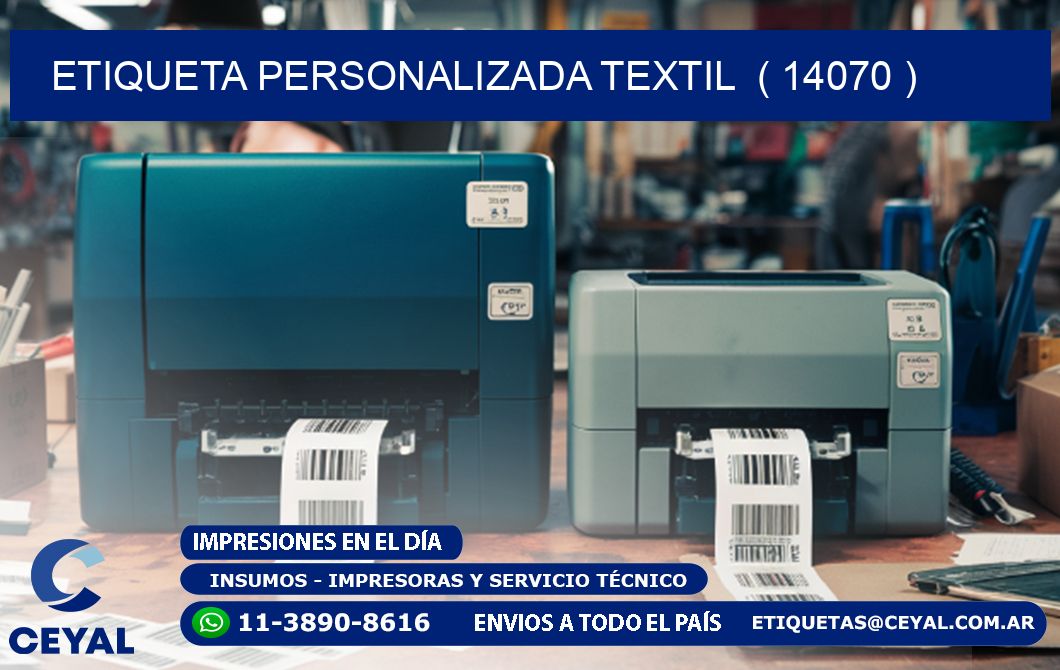 ETIQUETA PERSONALIZADA TEXTIL  ( 14070 )