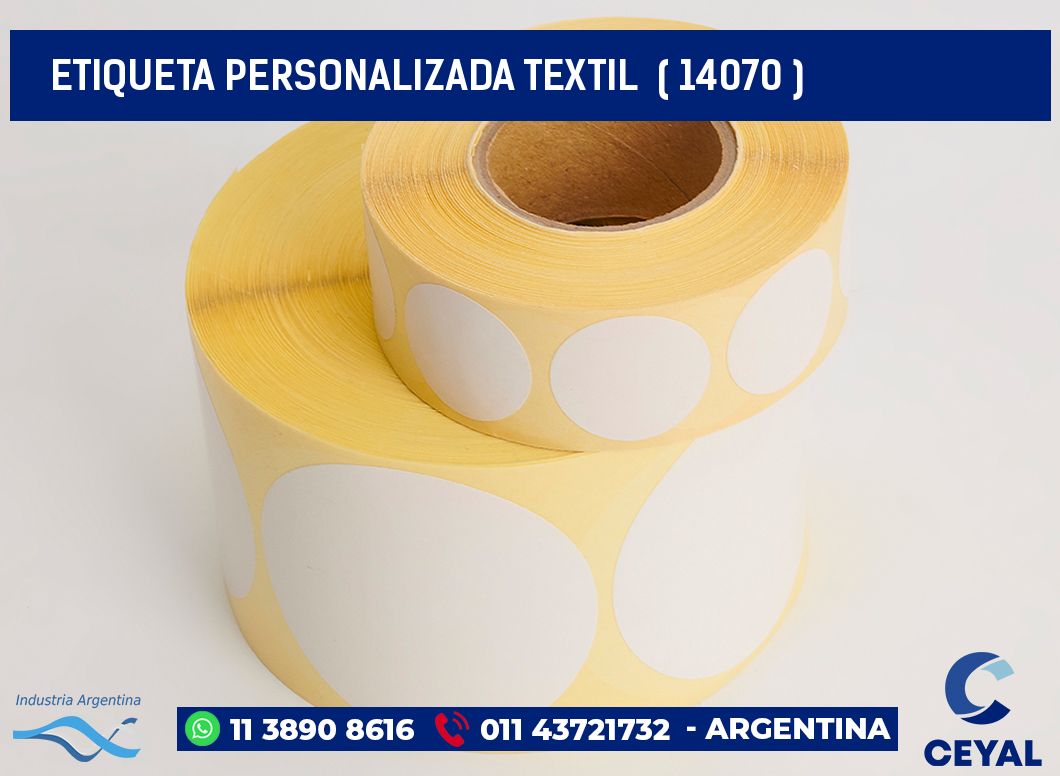 ETIQUETA PERSONALIZADA TEXTIL  ( 14070 )