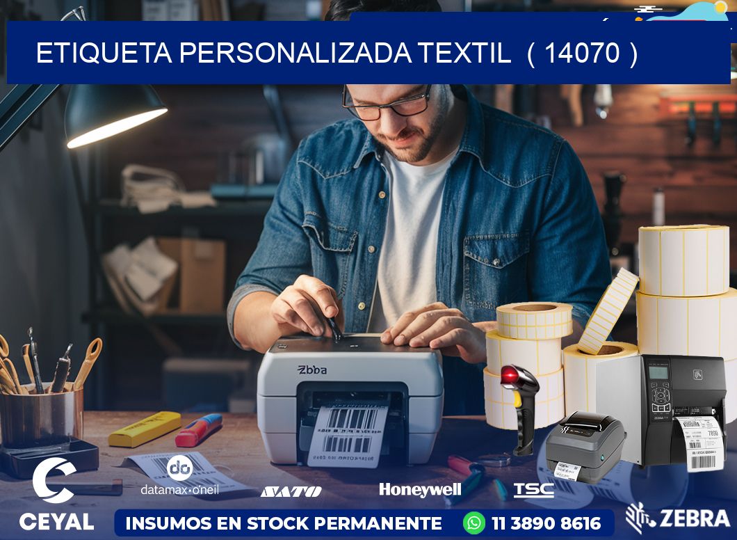 ETIQUETA PERSONALIZADA TEXTIL  ( 14070 )