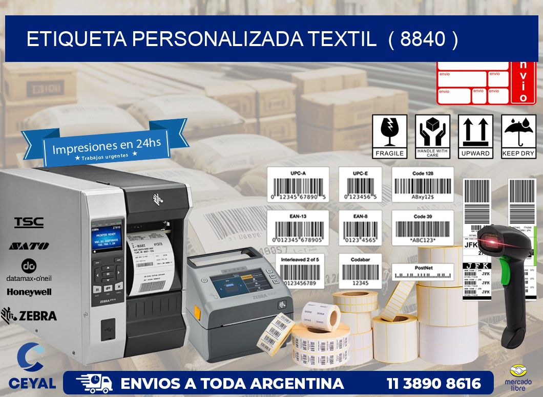 ETIQUETA PERSONALIZADA TEXTIL  ( 8840 )