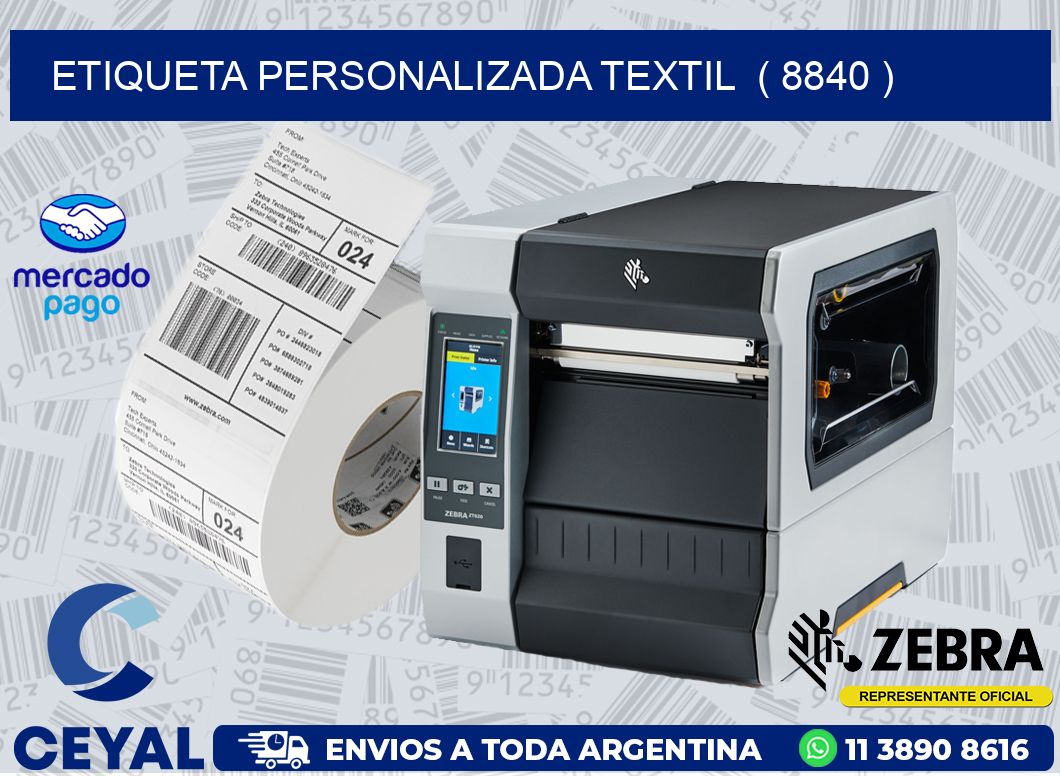 ETIQUETA PERSONALIZADA TEXTIL  ( 8840 )