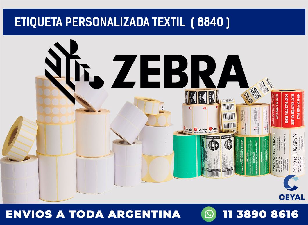 ETIQUETA PERSONALIZADA TEXTIL  ( 8840 )