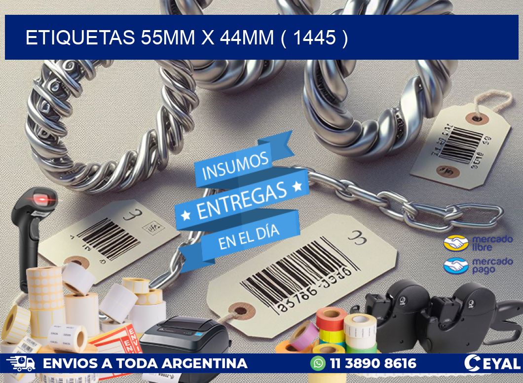 ETIQUETAS 55MM X 44MM ( 1445 )