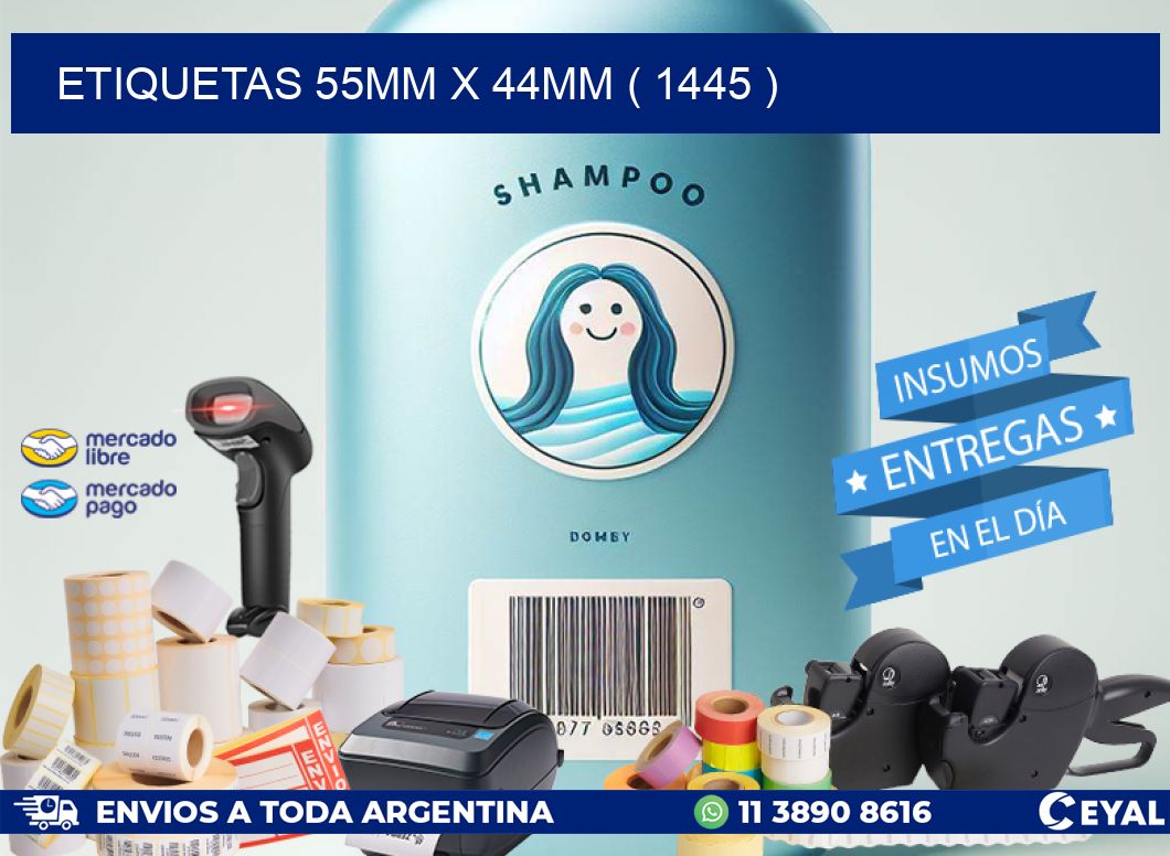 ETIQUETAS 55MM X 44MM ( 1445 )