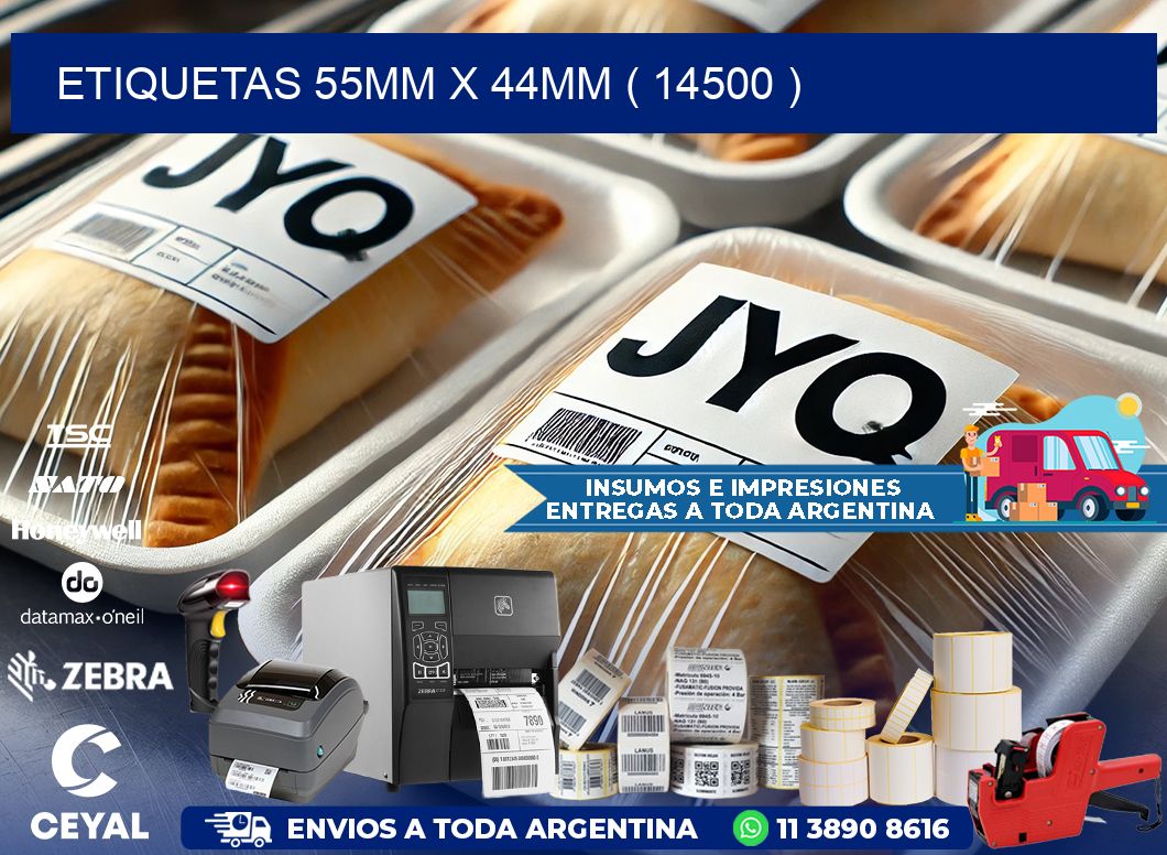 ETIQUETAS 55MM X 44MM ( 14500 )