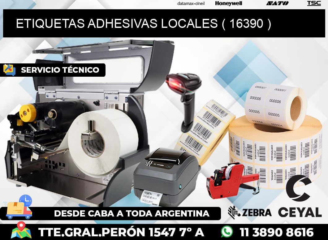 ETIQUETAS ADHESIVAS LOCALES ( 16390 )
