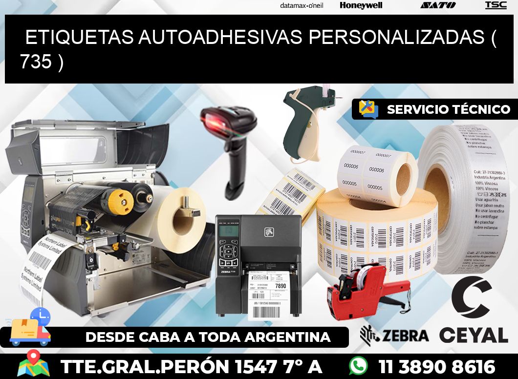 ETIQUETAS AUTOADHESIVAS PERSONALIZADAS ( 735 )