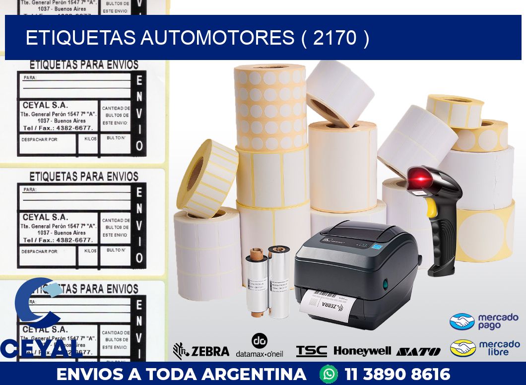 ETIQUETAS AUTOMOTORES ( 2170 )