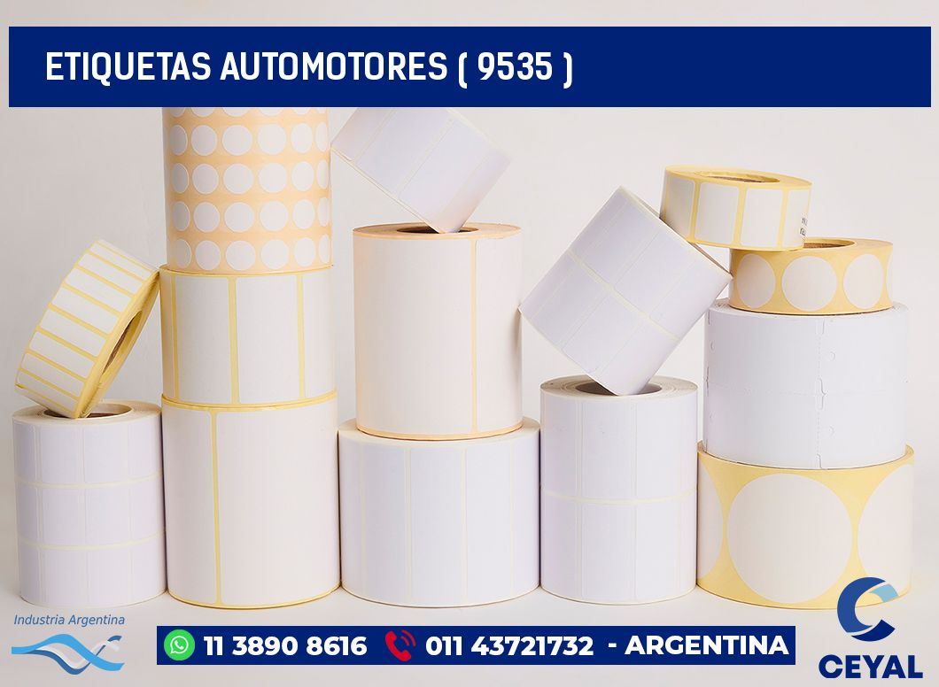 ETIQUETAS AUTOMOTORES ( 9535 )