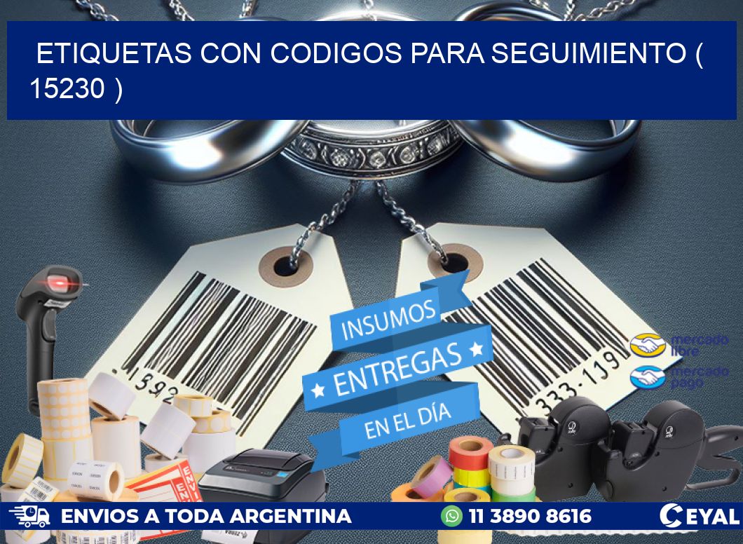 ETIQUETAS CON CODIGOS PARA SEGUIMIENTO ( 15230 )
