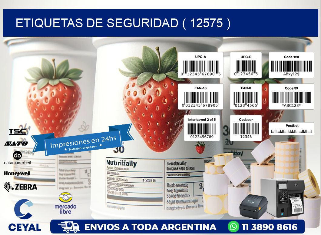ETIQUETAS DE SEGURIDAD ( 12575 )