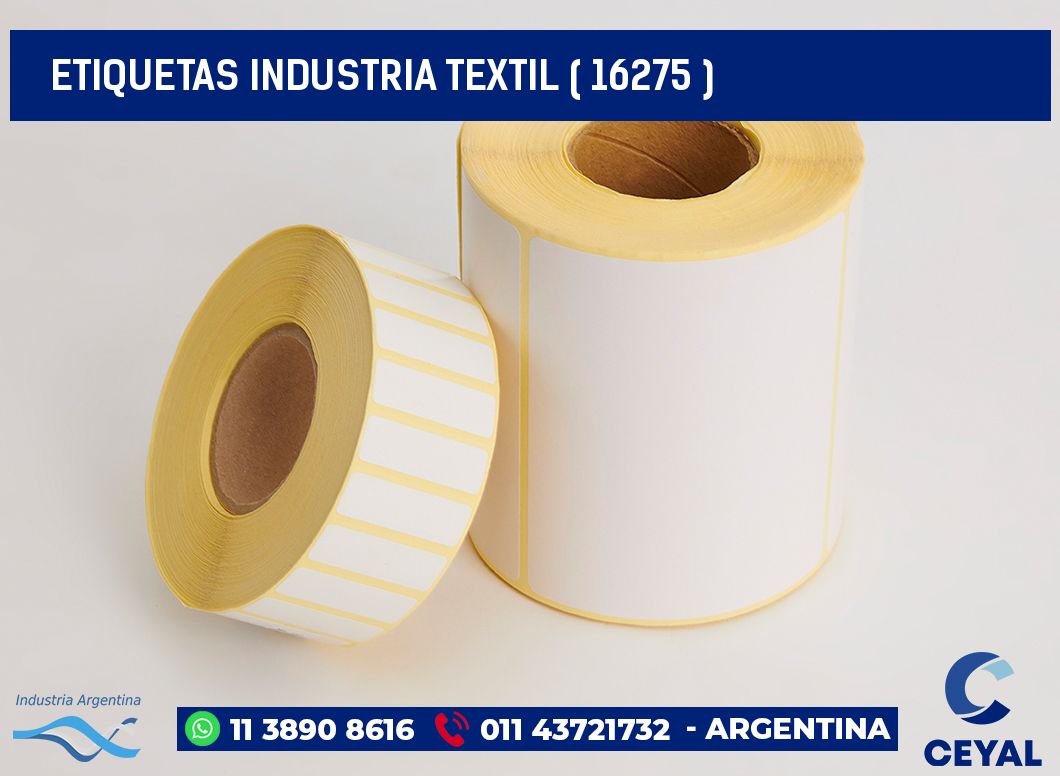 ETIQUETAS INDUSTRIA TEXTIL ( 16275 )