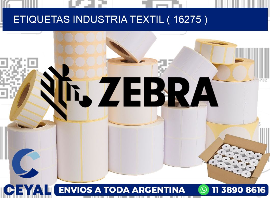 ETIQUETAS INDUSTRIA TEXTIL ( 16275 )